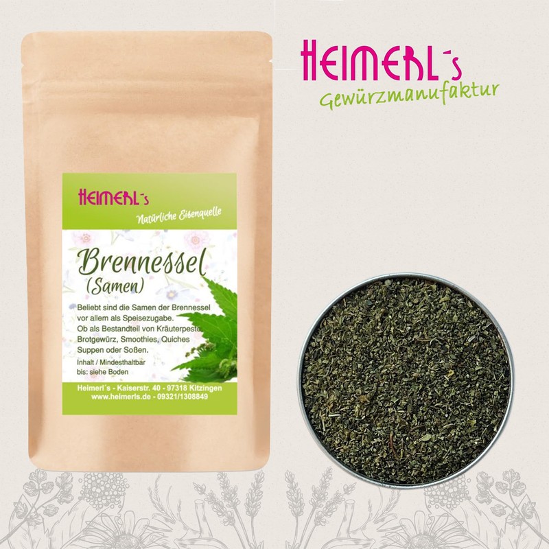 Heimerls Nettle Seeds Whole | Superfood for Wild Herb Kitchen