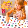 Buer Homie 50 PCS Alphabet Decals, Learning Letter Waterproof Stickers