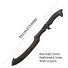 SV 0200 Hand cast Manganese Steel 52HRC Short Curved Blade,