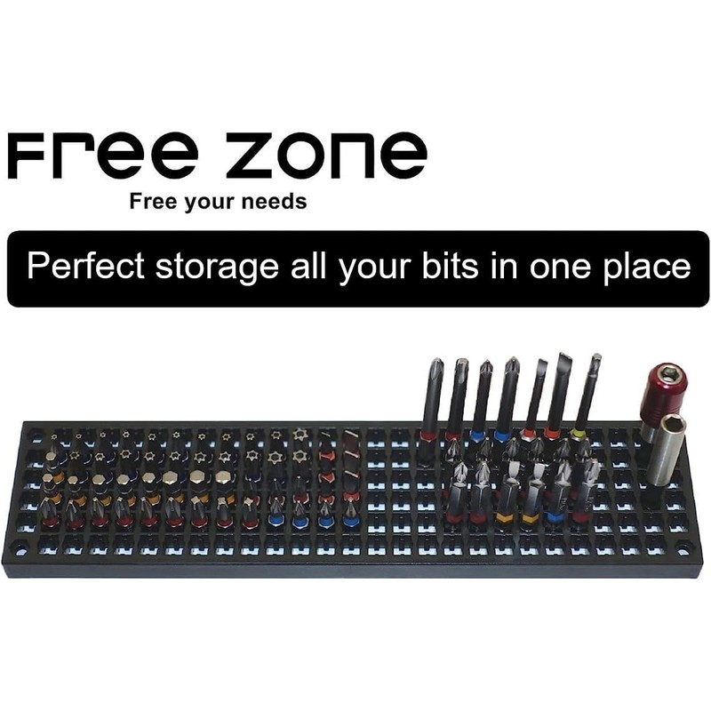 Free Zone - Bit Organizer Set (Yellow) | 158 Hole