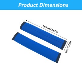 TUKEVA 1 Pair Non-Slip Paddle Protective Cover Holder Kayak Paddle Handles Soft Practical Paddle Grip Neoprene Soft Detachable Paddle Grips Paddle Accessories for Canoe Boat Kayak Water Sports (Blue)