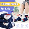 AMENLAN Kids Boys Fuzzy Slipper Socks Winter Soft Warm Thick