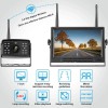 Digital Wireless 7" Quad DVR Monitor 4CH Rear View Backup