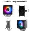 Thermalright Assassin X 90 SE ARGB CPU Air Cooler, 92mm