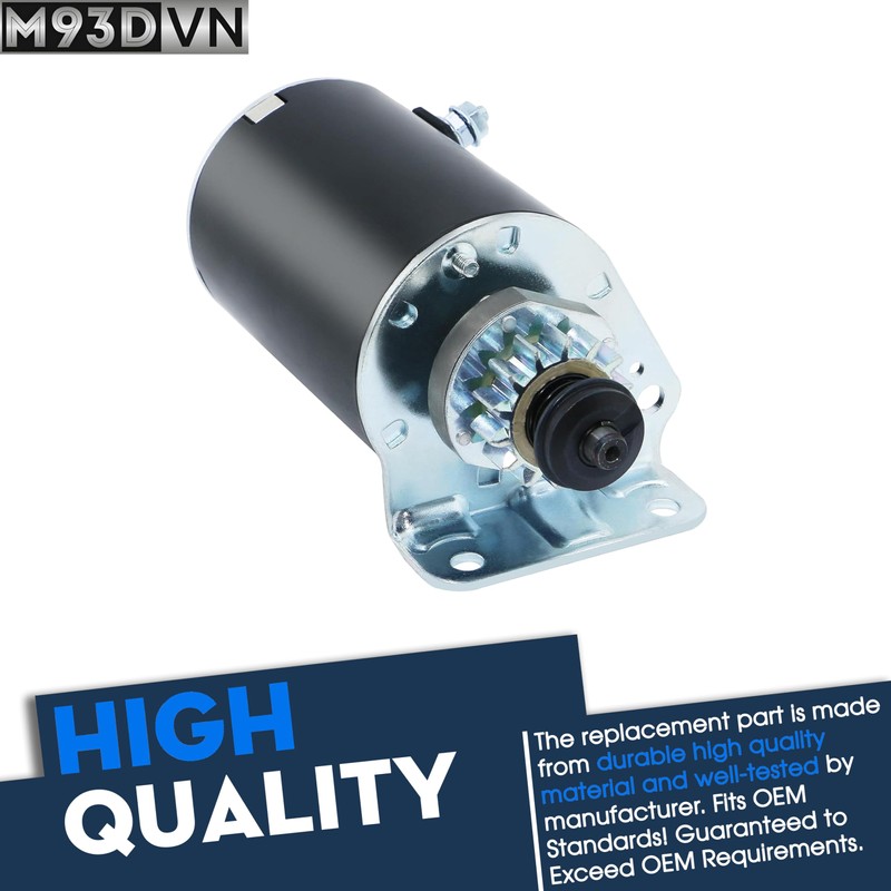 Starter Motor Replacement for Craftsman T110 Manual/Gear 42-in Riding Lawnmower,