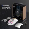 GLOBALSADES Wireless Gaming Mouse,53g Lightweight Mouse,10000 DPI,Tri-Mode Wired/BT 5.0/2.4GHz Wireless