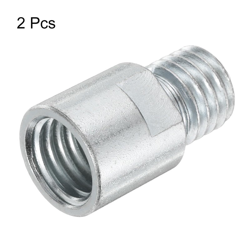 sourcing map 2pcs 5/8"-11 Female to 5/8"-11 Male Adapter Polisher