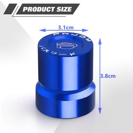 x xotic tech Blue Aluminum Car VTEC Solenoid Valve Protection Cover Cap + Front Hood Vent Space Riser Spacer Kit, Compatible with Honda B/D/H-Series Civic or Acura Integra Engine Accessories