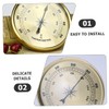 Outanaya Round Metal Gauge Thermometer for Patio Garden Use Easy