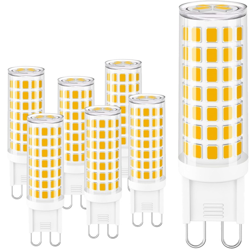 hansang G9 Led Bulb,6W(60W Halogen Bulb Replacement), Chandelier Light Bulbs,88