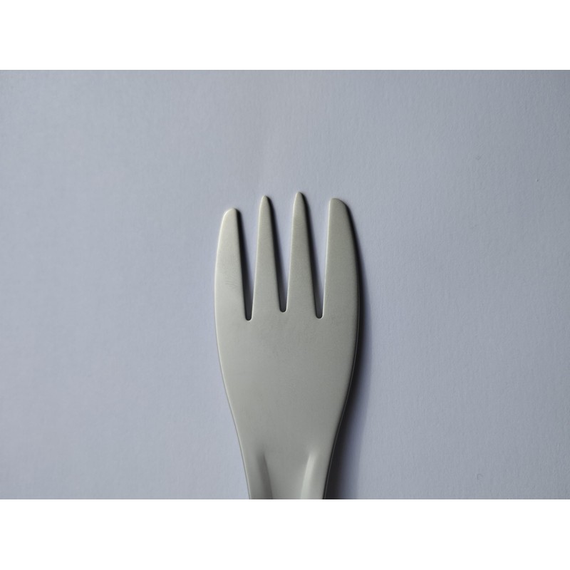 Spork Silver Titanium Outdoor Spork Cutlery Fork Spoon with Nylon