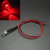 uxcell 10Pcs 5mm Pre Wired LED, Red DC9-12V Clear Lens,