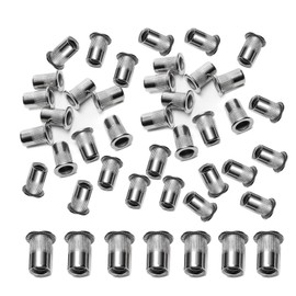 HAPPOW Pack of 100 Rivet Nuts M8, Flat Head Retractable Nuts, Blind Rivet Nuts Aluminium, M8 Countersunk Rivet Nuts for Metal and Plastic, for Furniture and Decorations