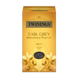 Twinings Ear Grey Black Tea Loose in Tea Tin Refined with Bergamot Aroma - World Renowned & Extremely Refreshing Black Tea from China (200 g)
