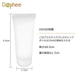 Refill Container Tube Plastic Soft Tube 10ml Clear Plastic Cosmetic Divider Squeeze Tube Lotion Storage Travel Supplies 5 Pcs