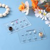 2 Pcs Bead Measuring Ruler Bead Sizer Chart Size Chart