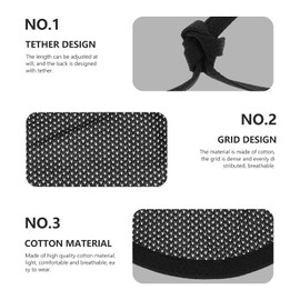 EXCEART 2pcs Neck Stoma Cover Neck Trach Shield Dust- Proof Breathable Neck Trach Cover Wound Dressing Protector Guard for Laryngectomy Home Travel (Black)