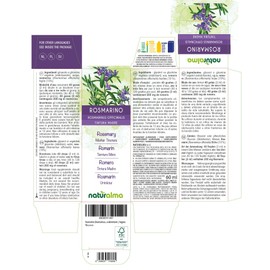 Rosemary (Rosmarinus officinalis) Leaves Alcohol-Free Mother Tincture Naturalma - Liquid Extract Drops 60 ml - Food Supplement - Vegan