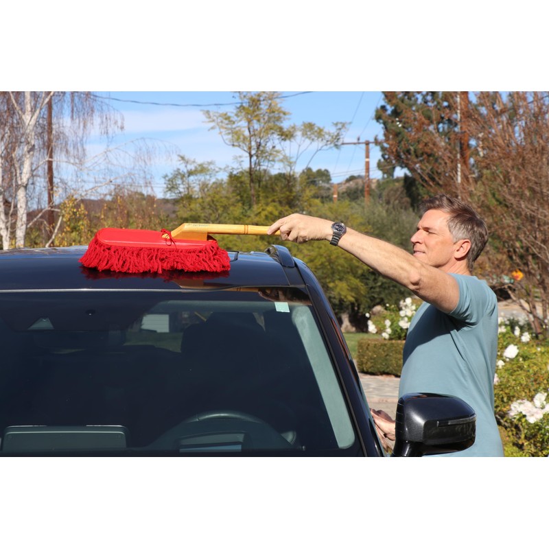 California Car Duster Heritage Edition Wood Handle and Cotton Mop