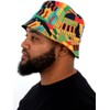 Kente Reversible Bucket Hat by Tribe Afrique Red