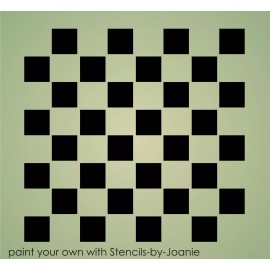 Stencils by Joanie Joanie Gameboard Stencil Checkerboard DIY Template Country 1.25" check DIY Signs