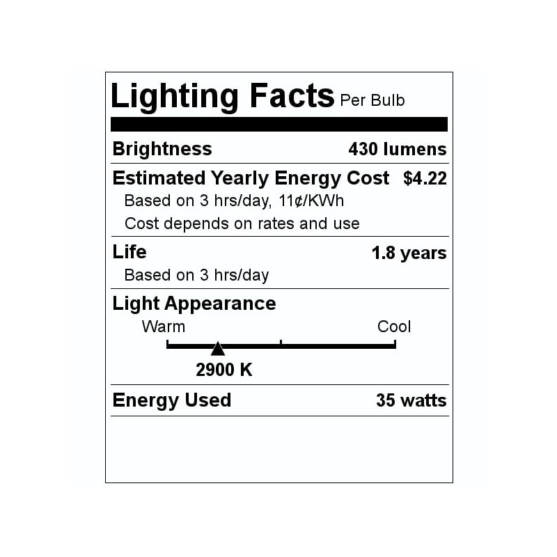 Bulbrite Q35FR/GU10 120-Volt Halogen DJD Type Tubular GU10 Bulb, Frosted,