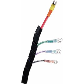 Ancor 452900 Marine Grade Electrical Spiral Wrap (1-Inch, Black, 5-Feet)