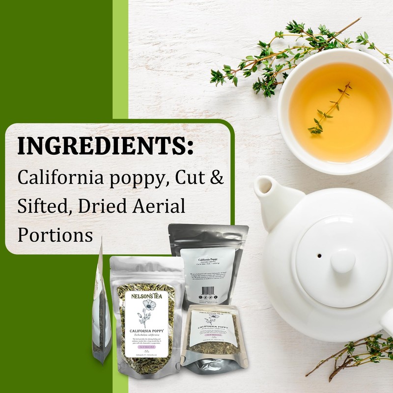 Nelson's Tea - California Poppy - Cut & Sifted -