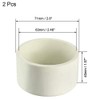 sourcing map 63mm PVC Pipe Cap Fitting, Slip End Caps