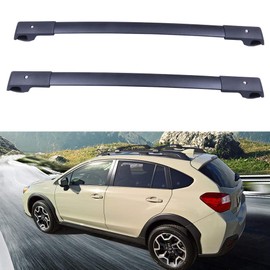 Ineedup Roof Rack Cross Bar For Subaru Crosstrek 2016-2017,for Subaru Impreza 2012-2016,for Subaru XV Crosstrek 2013-2015 150LBS Black Car Top Roof Rail Set Cargo Luggage Bike Kayak Carrier