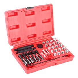 Glow Plug Thread Repair Kit, Fast Effective Remedy for Damaged Threads, 33pcs Set for Ordinary Size Plugs