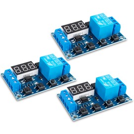 Innfeeltech 3pcs DC 6-30V Delay Relay Time Programmable Relay with LCD Display, 5V Type-C, Smart Home Controller