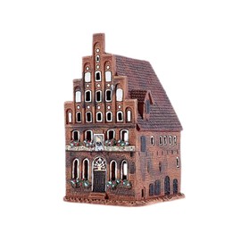 Midene Ceramic Tealight Candle Holder | Room Decoration | Collectible Miniature Replica of The Ship Union in Lübeck | A256