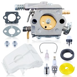 Hyceker CS-310 Carburetor Tune Up Kit For Echo CS-310 CS310 CS 310 Shindaiwa 305s Chainsaw Parts, A021001700 For Walbro Carb WT-946, CS-310 Chainsaw Carburetor Kit with Air Fuel Filter Line Spark Plug