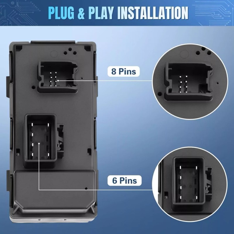 Geartronics 4pcs 22864837 For 2007-2017 GMC Acadia Power Window Control