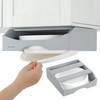 CKIU 10-inch Paper Plate Dispenser Under Cabinet, Bamboo Paper Plate