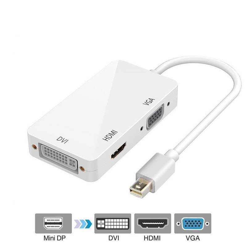 RiaruMakoto 3 in 1 Mini Displayport to DVI VGA HDMI