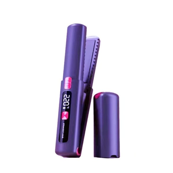 Cordless Hair Straightener and Curler 2 in 1 Mini Lightweight