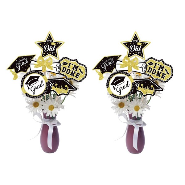 2025 Graduation Centerpiece Sticks 12Pcs Graduation Party Decorations Congrats Grad