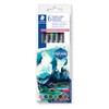 STAEDTLER 3001 C6-4 Water-soluble Double Fibre Tip Pens for Watercolour