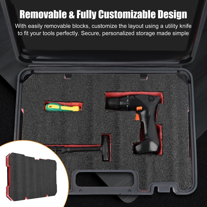 NBPLUS Foam Inserts Kit for Milwaukee Packout 48-22-8424, Custom Fit