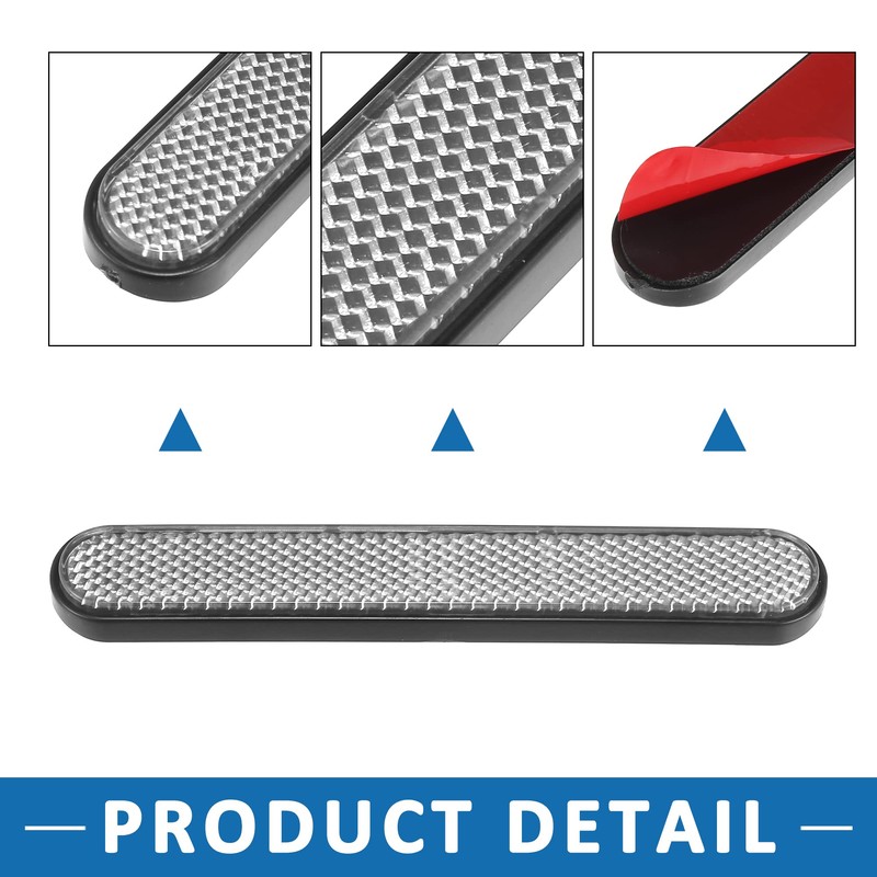 A ABSOPRO Motorcycle Front Fork Reflector Warning Saddlebag Cover (Set