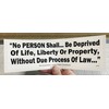 5th Amendment Due Process Quote Constitutional Rights Bumper Sticker, 3