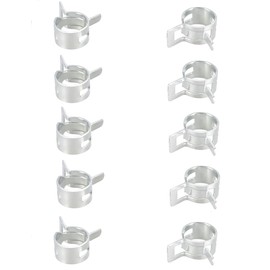 Hose Clamps for 1/4" Fuel Line Compatible with Briggs 93807 and 93053 (10-Pack)