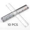 LUTER 10 PACK Clear Plastic Ruler 20cm 8inch Straight Ruler