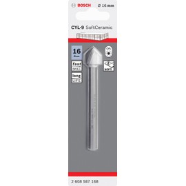 Bosch Professional 1x CYL-9 SoftCeramic Tile Drill Bit (for soft ceramic tiles, Ø 16 x 90 mm, Accessories drill driver)