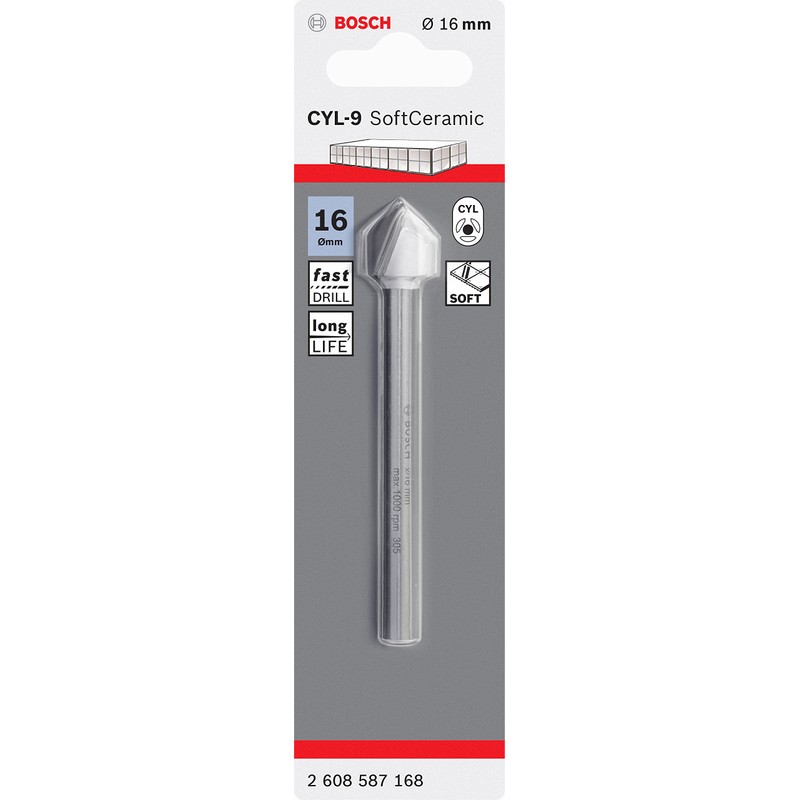 Bosch Professional 1x CYL-9 SoftCeramic Tile Drill Bit (for soft