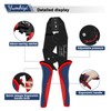 Yumkiyi Crimping Tool for Non-Insulated Open Barrel Terminals, AWG22-10 -