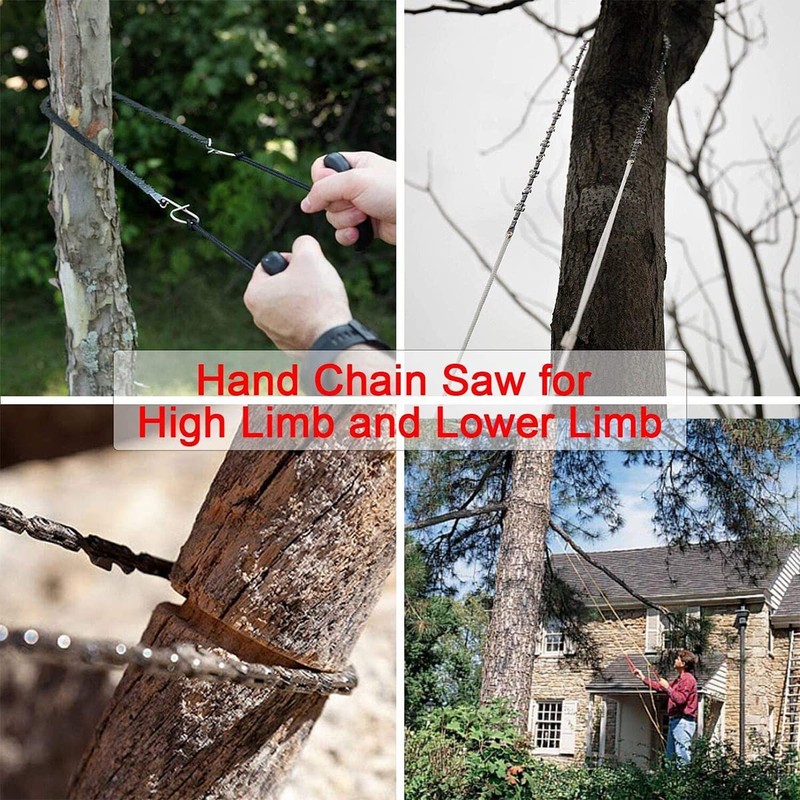 通用 53 Inch Hand Rope Chain Saw with 68 Teeth,