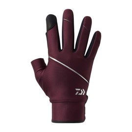 Daiwa DG-3025W Plum M Casting Gloves, 2 Cut